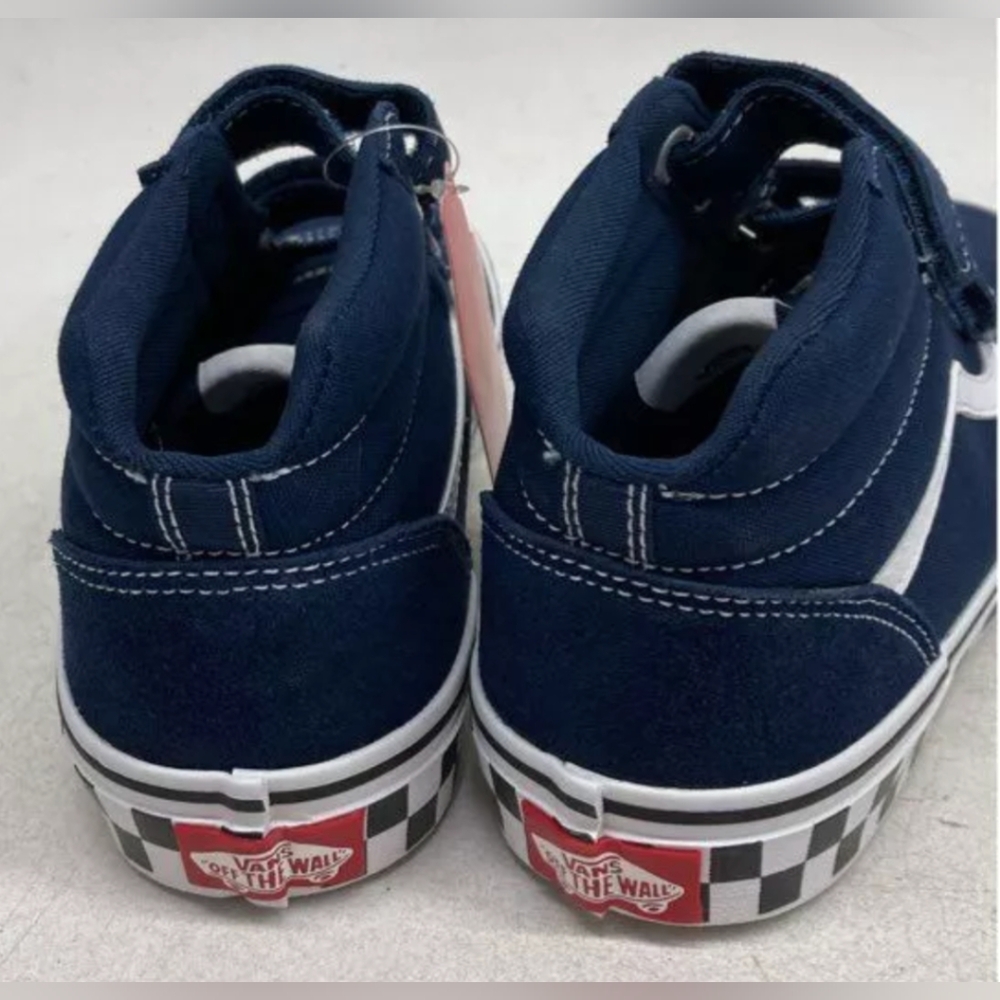 Vans® Ward Mid V Boys' Navy Sneakers Size M5 NWT MSRP $59.99 - Picture 5 of 7